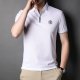 Solid Color Men's Polo Shirt Top Half Sleeve