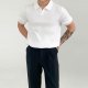 Fashion Polo Shirt Men's Solid Color Half Sleeve Top