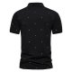 Men's Short-sleeved Polo Shirt Fashionable Printed Casual European And American Lapel Short-sleeved T-shirt